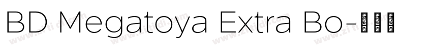 BD Megatoya Extra Bo字体转换